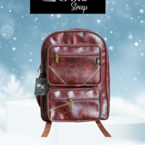 Fine strap leather Backpack Bag