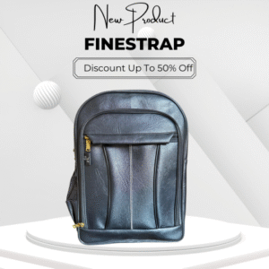 Fine strap leather Backpack Bag