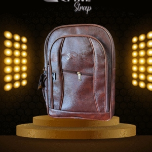 Fine strap leather Backpack Bag